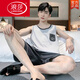 浪莎（LangSha）睡衣男士夏季纯棉薄2025新款背心短裤男款家居服套装大码无袖夏天 OMM-13062 L