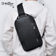 Jinlilai chest bag men's crossbody bag shoulder bag portable small bag men's latest 2025 light luxury cycling bag black [official authorization one for one off]