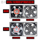 Pupan 12038 cooling fan 220v industrial small fan 12cm small fan KTV cabinet chassis fan distribution box 12cm single fan (no net cover without plug)