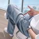 DUDR星空纹2025夏季新款直筒牛仔裤男宽松薄款休闲裤男浅蓝色裤子男 702复古蓝松紧 32