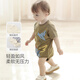 
Bali little pig baby bag butt shirt boy baby summer short-sleeved thin crawling suit Modal cotton baby jumpsuit newborn clothes mountain green 80cm