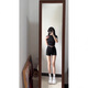 Qianyouyue Summer New High Waist Tight Denim Shorts Ultra Short Hot Girl Hot Pants Black S