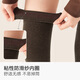 Cotton bamboo house over-the-knee socks for women in autumn and winter, anti-slip cotton stovepipe knee pads, spring and autumn black high-tube thigh socks, pressure over-the-knee dark gray + black 2 pairs, one size fits all, pressure over-the-knee tube height 54cm