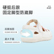 
Tylanis summer new toddler shoes toe children's sandals hollowed out baby girl soft sole Mary Jane shoes non-slip white/pink 21