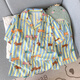 含蕊夏季云朵棉睡衣女卡通休闲家居服套装 3519 170 M