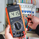 
Jiang Zhiai multimeter special high-precision digital fully intelligent anti-burning appliance repair small portable DT9205A multimeter [Black and Yellow XL830] standard configuration