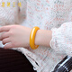 Kalain with certificate original ore chicken oil yellow beeswax bracelet for women natural blood amber bracelet fashion amber bracelet 1 cm beeswax bracelet 52M0 carat M-54MM