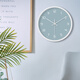 Compas clock living room wall clock silent home simple clock quartz clock wall hanging 7081 gray 20.3cm