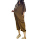 
S.SOFEA summer new waist-retracting work jumpsuit Korean-style age-reducing straight-leg pants Khaki 1098# M [Suggested 85-120Jin [Jin equals 0.5 kg]]