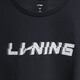 Li Ning pure cotton short-sleeved men's 2025 summer new T-shirt round neck comfortable simple versatile sports and casual half-sleeved black-1 AHSU829-1 M