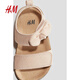 H&M children's baby girl sandals 2025 summer new model 1270781 light gray pink 20 125mm