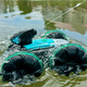 
Chi Xing 2025 new QR remote control amphibious vehicle double-sided rolling automatic waterproof gesture sensing off-road tank boy and child [Clamic emerald green] handle + watch remote control jet handle remote control Chang package: three batteries