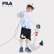FILA Children's Clothing Children's Sun Protection Clothing 2025 Summer New Children's Lightweight Jacket Full Print One-ZA 110