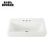 科勒（KOHLER）K-14715X台盆卫生间陶瓷方形艺术盆浴室柜洗手盆洗