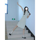 
S.SOFEA new Chinese style small fresh green short modified cheongsam dress for women 2025 838 beige S