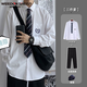 威登羊（WEEDON SHEEP）DK制服一套装热血高校校服中山装小西服男女学院风百搭jk班服外套 外套+衬衫+西裤【三件套 XL