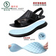 
Woodpecker Sandals for men's summer new men's casual outdoor beach shoes men's breathable sandals 2025 British and Korean leather sandals AM9923 black 38