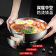 Meichu (Maxcook) Tazón de sopa grande Tazón de fideos 316L Acero inoxidable de acero inoxidable Anti-escaladera Tazón de fideos instantáneos Ensalada de fideos fríos Tazón Hogar en espesor de 22 cm MCWA9898