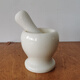 Zhiyao white marble mortar grinder garlic mortar household stone garlic masher garlic masher garlic press masher medicine jar set of white marble mortar
