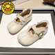 G.duck Girls' Small Leather Shoes 2026 New Spring and Autumn Children's Shoes Princess Shoes Girls' Single Shoes Mori Girls Soft Sole Girls Autumn Brown 31