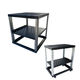 9U12U Einfacher Kabinett Open 19-Zoll-Verstärker-Rack-Verstärker Audio KTV Montageschrank DIY Rack Schwarz 1876 mm Höhe 723 mm Tiefe Schwarz 0x0x0cm