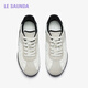 
Lairsdan Sweetheart Princess 2025 Spring and Summer New Casual Lightweight Inner Heightening Little White Shoes Genuine Leather Training Shoes Women 16802 Yunyan White + Gray + Black BKK 36 (230mm)