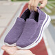 Older shoes for women spring and summer new mother shoes breathable and comfortable one-foot step middle-aged and elderly walking shoes casual shoes 9928 light gray women's style 36