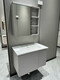 
Jiumu (JOMOO) Shopping Mall Jiumu XA2032 Bathroom Cabinet Modern Simple Hanging Snow Gray Washbasin Washing Basin Washing Station 695mm