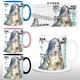 
Yao Wanxi returns to the future 1999 surrounding water cups, Vertin 6-star antimony 37 drinking water anime mug friend gift G1055-[East to Berlin] [White mug + snow top lid]