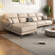 Disney fabric sofa Italian light luxury cotton and linen small apartments in a straight row multi-person combination soft package living room furniture Y753# more than 2.8 meters [Cotton and linen] down + sponge