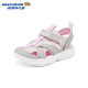 Skechers Children's Small Armor Sandals Girls Velcro Casual Comfortable Toe Beach Shoes 303274L Girls/Grey/Light Pink/GYLP 36