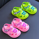 Sandalias para niños Babudou Nuevas zapatos de dibujo de verano Baotou Baotou Baby Anti-Slip Sobre Sandalias pequeñas Sandalias Amarillo 18 Longitud interna aproximadamente 12 cm