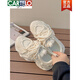 CARTELO light luxury high-end dad shoes for women 2025 spring thick-soled high-rise sports shoes for women niche and versatile casual shoes white shoes FB9905-1 beige 35