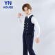 Yinuofang Kinderanzug Weste Anzug Marineblau Anzug 1. Juni Performance Anzug Host Performance Kleid