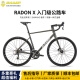 坎普（CAMP）RADONX 自行车铝合金车架公路车18变速顺泰纯油碟刹单车弯把赛车 闪银黑 18速 520码 700C