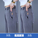 啄木鸟2025春秋季新款男士夏天休闲裤百搭简约时尚潮流阔腿宽松直筒长裤 灰色+蓝色(2条装) 33 （145-155斤）