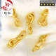 XPEL18k gold bracelet buckle head button connector accessories pearl necklace buckle clip buckle k gold DIY gold pendant buckle Phoenix buckle 6.5*16mm* ring 6mm