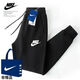 NBA KIDS-NIKE耐ke品牌运动裤子男女春夏薄款透气宽松卫裤束小脚潮流百搭 耐克银灰双标 春夏薄款 L 95-110