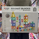 Magnetic sheet building blocks color window ball magnetic building magnet magnetic assembly children's magnet toy 3527 Hongxing magnetic sheet 163PCS