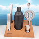 Jingchen American 304 stainless steel shaker shaker shaker hand shaker cocktail home bar shaker 500ML tool set mixer black 500ML black 3-piece set