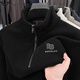 
FALAMONE Armani plus velvet thickened long-sleeved T-shirt for men's autumn and winter sweatshirt middle-aged casual stand collar base shirt polo gray 1278 M 165[100-115Jin[Jin equals 0.5 kg]]