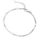Laomiao S925 Silver Bracelet Broken Silver Freshwater Pearl Bracelet Women's Light Luxury Design S925 Silver Pearl Broken Silver Bracelet