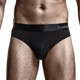 
Men's low waist solid color U convex elastic tight ice silk sexy T-pants slippery hip breathable thong T-pants sports 4-pants mixed color 4-pants XL