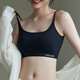 COTTONDNA Women's Underwear [2-Pack] Cotton Beautiful Back Seamless Underwear Thin Wireless Sports Vest Bandeau Bra