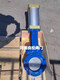 Taichen Valve PZ673H-10C Cast Steel Pneumatic Knife Gate Valve Pneumatic Flange Slurry Valve Plate Valve DN150200300400 DN400-Casted Steel