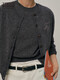 Teenie Weenie Bär Frauen Winterkleidung Einfache Mode komfortable lässige zweiteilige Pullover-Strickjacke Weste Dark Grey S (160)