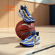 Anta Children's Sneakers Men's Big Children's Chaussures 2025 Été Nouveau produit Mesh Field Breashing Amortinement Spark Basketball Chaussures Haiji Blue / Ivory White / Black-7 34