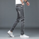 ZHIDOUDOU high-end slim jeans men's simple and atmospheric small feet pants men's trendy brand gray versatile elastic pencil 1049 ash 28 (2 feet 1)100Jin [Jin equals 0.5 kg]