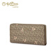 GY goldlion wallet long women's light luxury new fashion clutch printed multi-function coin wallet women's wallet handbag khaki