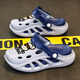 Tibetan American Era Boy Slippers 2025 Новые летние детские туфли на улице в среднем и крупных детских мальчиках и детских мультипликационных сандалиях Серые и синие [обновление] 30